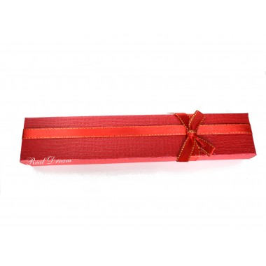 Коробка подарочная, красная, 21х4см, арт.box08-01
